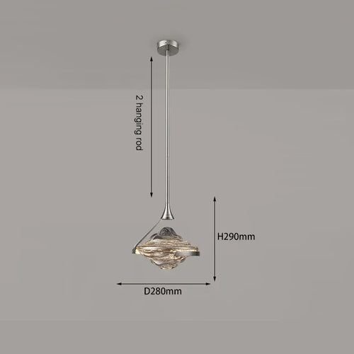 Moderne nordische Pendelleuchte aus Glas für den Innenbereich - vue 8 sur 8