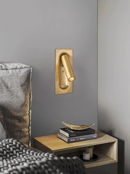 applique murale led rotative avec interrupteur pour lecture