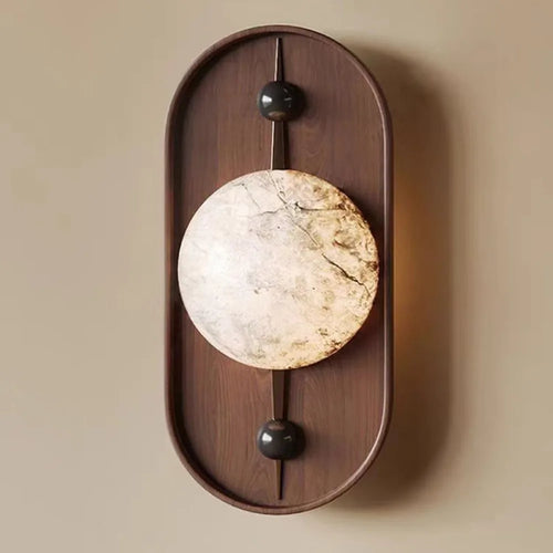 LED-Wandleuchte im Retro-Design aus Marmor für moderne Einrichtung - vue 2 sur 7