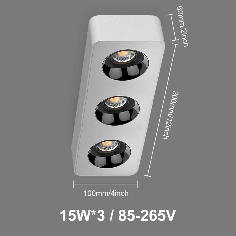 plafonnier industriel moderne avec leds style nordique minimaliste