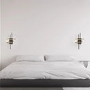 Minimalistische LED-Wandleuchte aus Messing