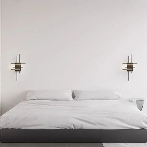 LED-Wandleuchte Minimalistisch Kupfer Modifizierbar - vue 5 sur 8