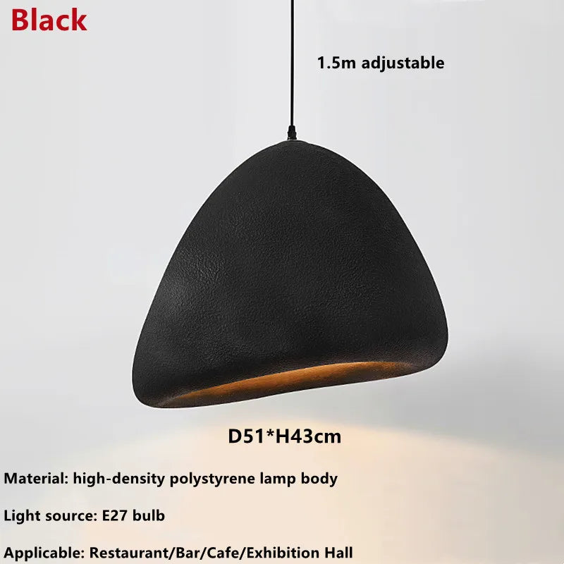 LED-Pendelleuchte im japanischen Wabi-Sabi-Stil für moderne Inneneinrichtung