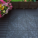 Dalles terrasse clipsables effet pierre 30 cm lot44