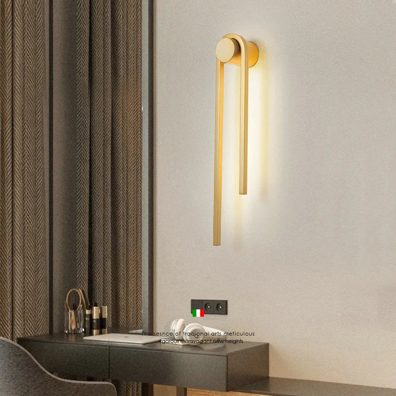 applique murale moderne en forme de u pour décoration intérieure - vue 5 sur 12