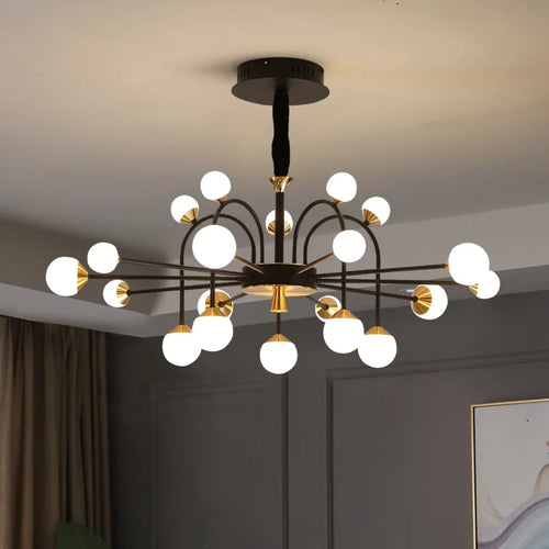 Moderner Kronleuchter aus Glas – Kreatives nordisches Design für luxuriöse Räume - vue 2 sur 13