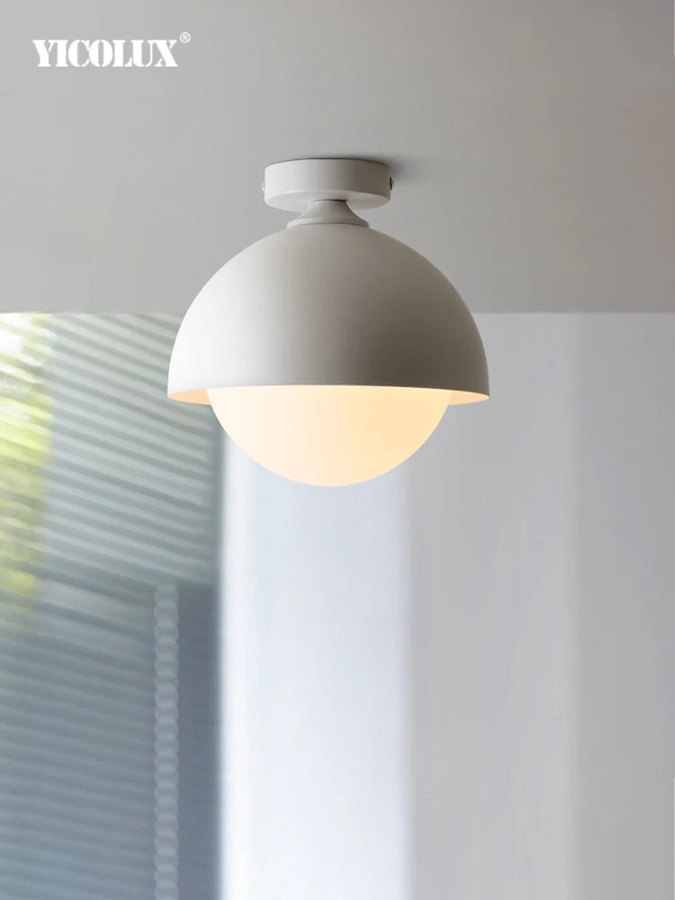 Plafonnier led rond pour allée galerie balcon entrée - vue 3 sur 10