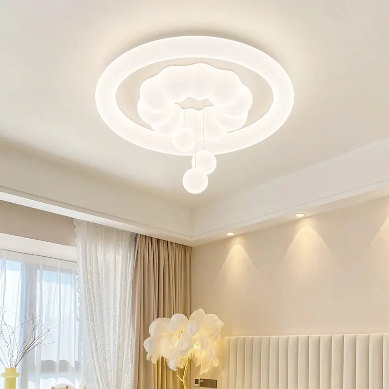 plafonnier nuage pour chambre d'enfant style crémeux et ludique - vue 5 sur 9