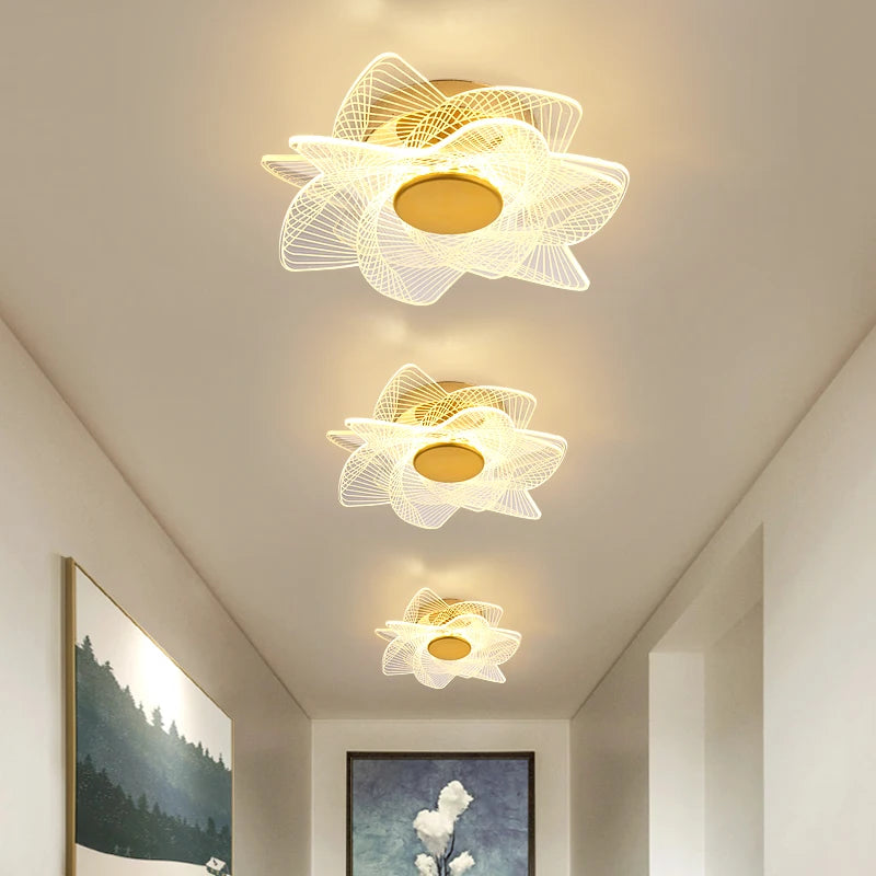 plafonnier led moderne en acrylique design pour intérieur décoratif - vue 2 sur 18