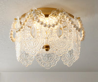 plafonnier led en verre design moderne pour décoration intérieure esthétique