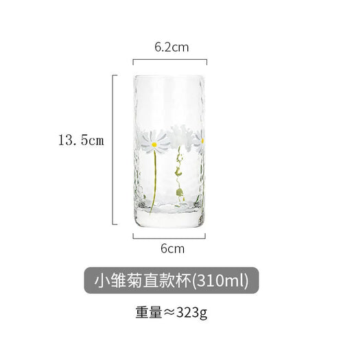 Verre texture marte motif marguerite design creatif resistant