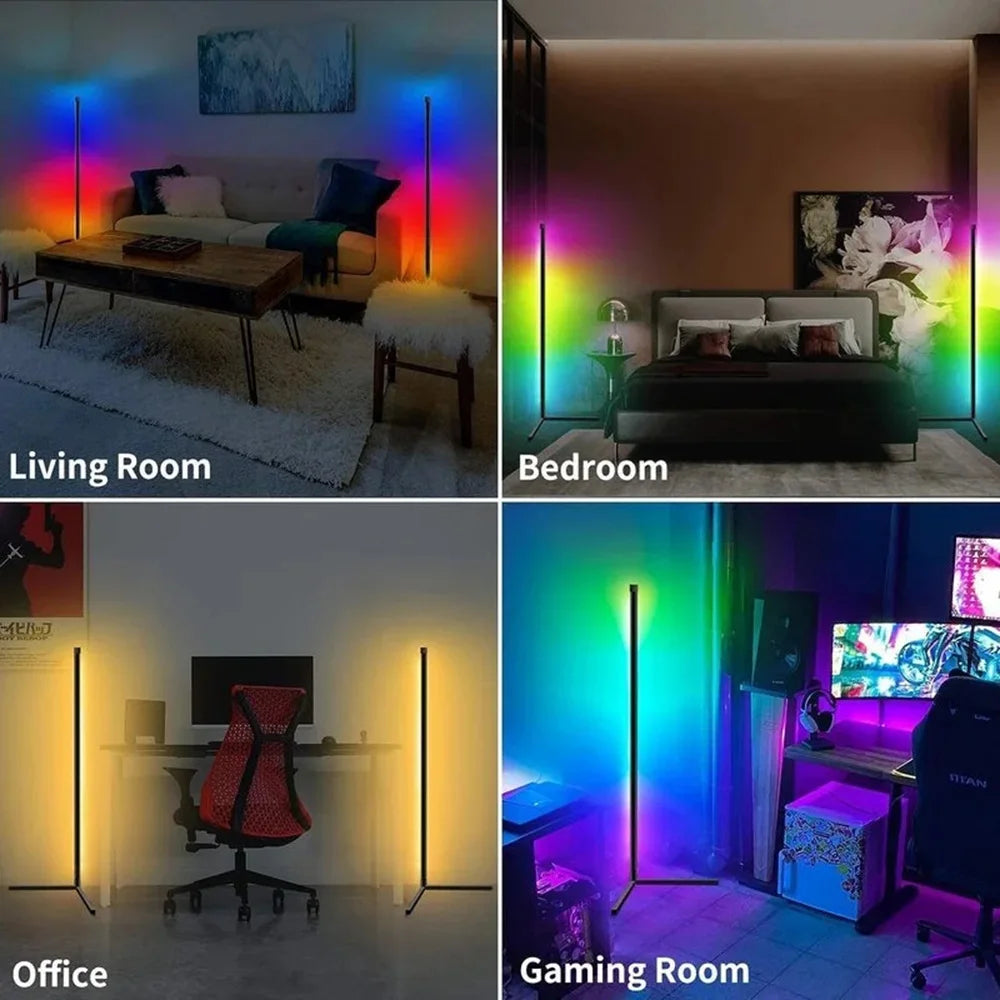 lampe salon smart rgb couleur musique télécommande - vue 7 sur 7