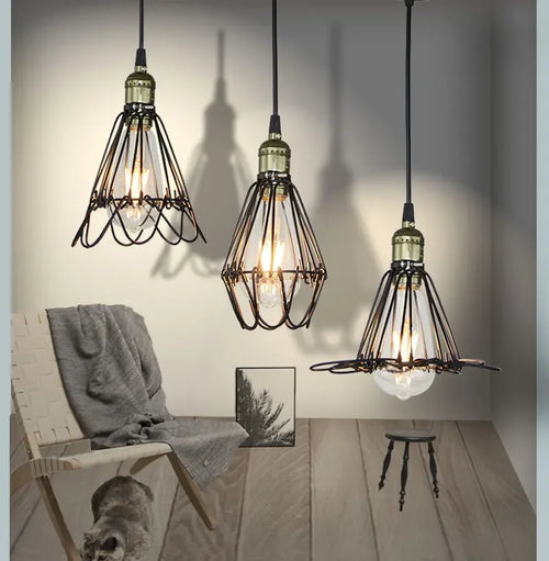 Vintage-Pendelleuchte Edison für industrielle Inneneinrichtung - vue 5 sur 9