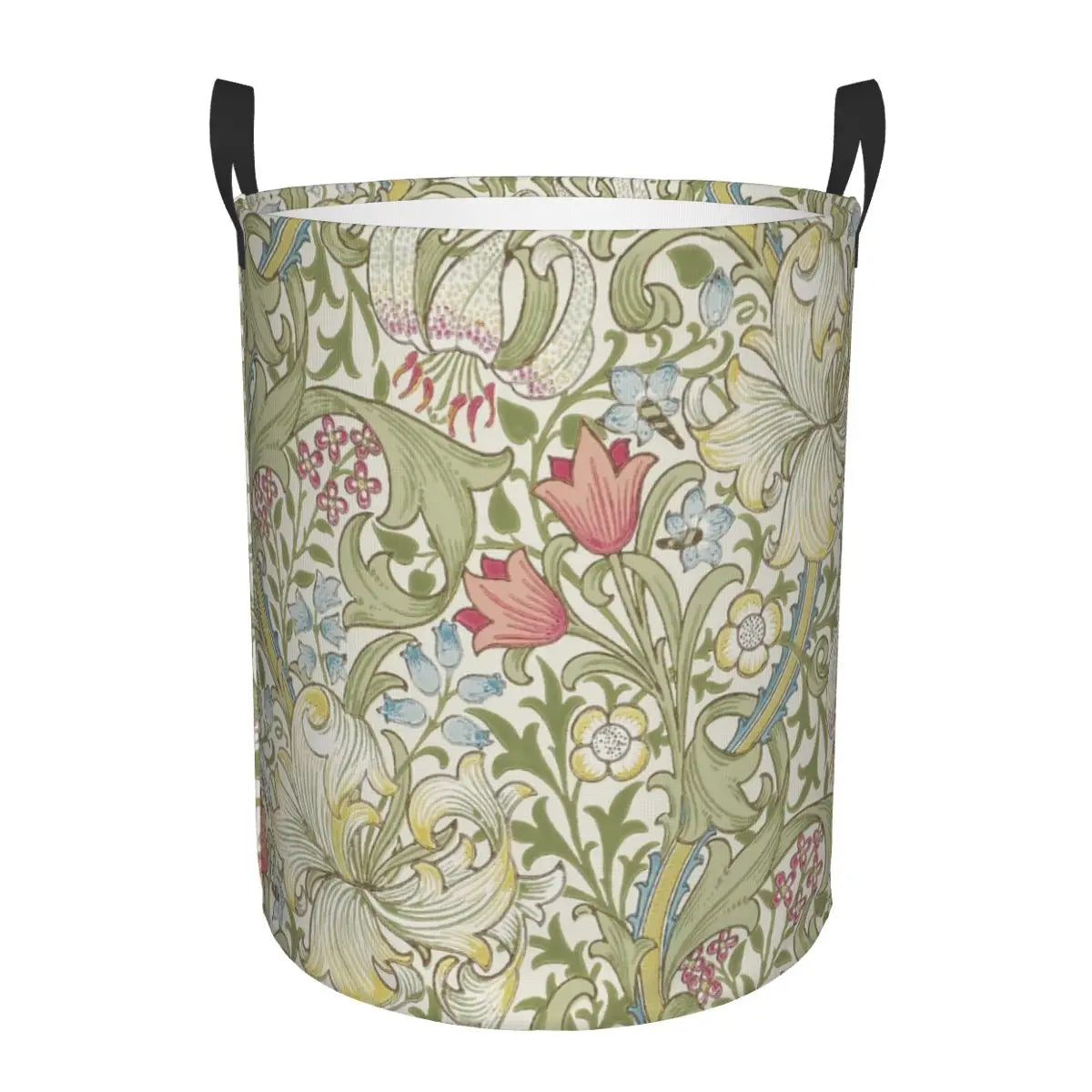 panier à linge pliable floral pour rangement jouets bébé - vue 13 sur 30