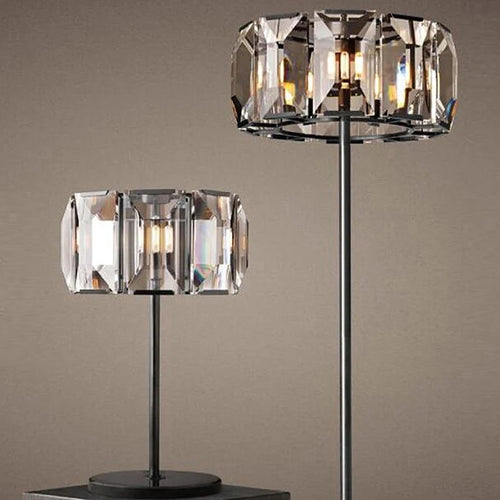 Vintage LED-Stehleuchte aus Kristall mit dimmbarer Helligkeit - vue 5 sur 8
