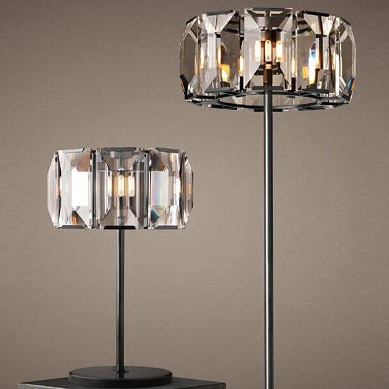 Vintage LED-Stehleuchte aus Kristall mit dimmbarer Helligkeit - vue 5 sur 8
