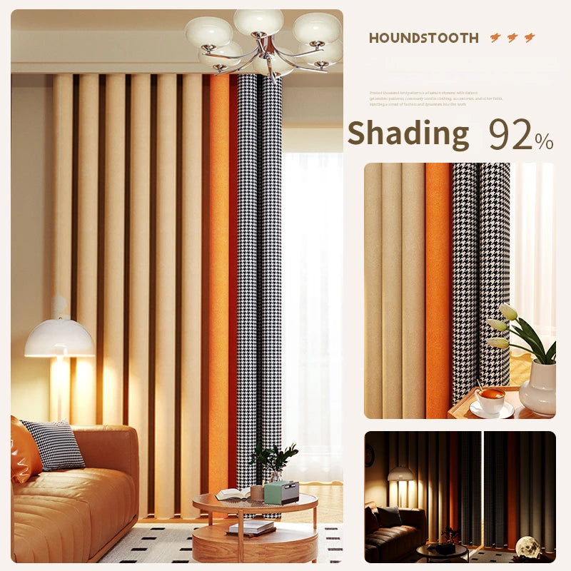 Rideau occultant moderne minimaliste pour salon et chambre