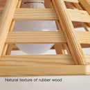 Moderne Pendelleuchte aus Holz mit LED-Beleuchtung für den Innenbereich