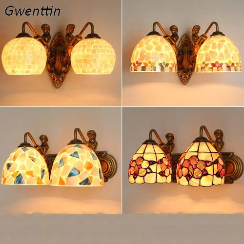 Dekorative Boho-Retro-Wandleuchten handgefertigt - vue 2 sur 13