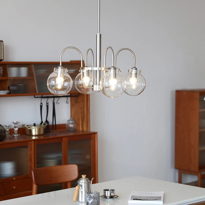 lustre en verre style bauhaus pour décoration intérieure moderne - vue 3 sur 8