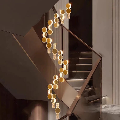 lustre led moderne suspendu éclairage intérieur décoratif - vue 3 sur 14