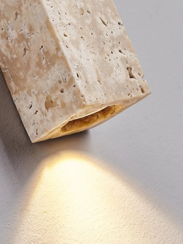 Longue applique LED rétro pierre chambre lampe de chevet Style crème éclairage d'ambiance pour escalier salon décoration de la maison