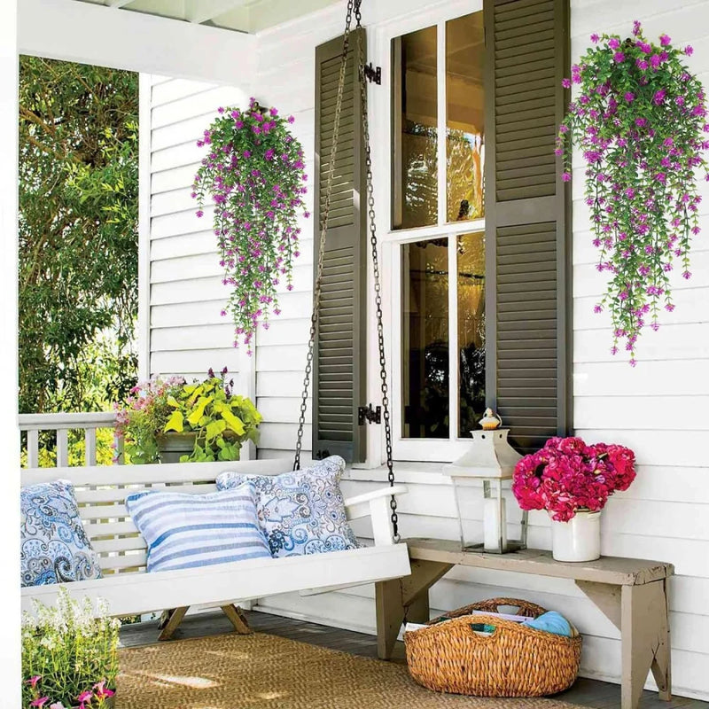 plante artificielle suspendue décoration florale pour intérieur et fêtes