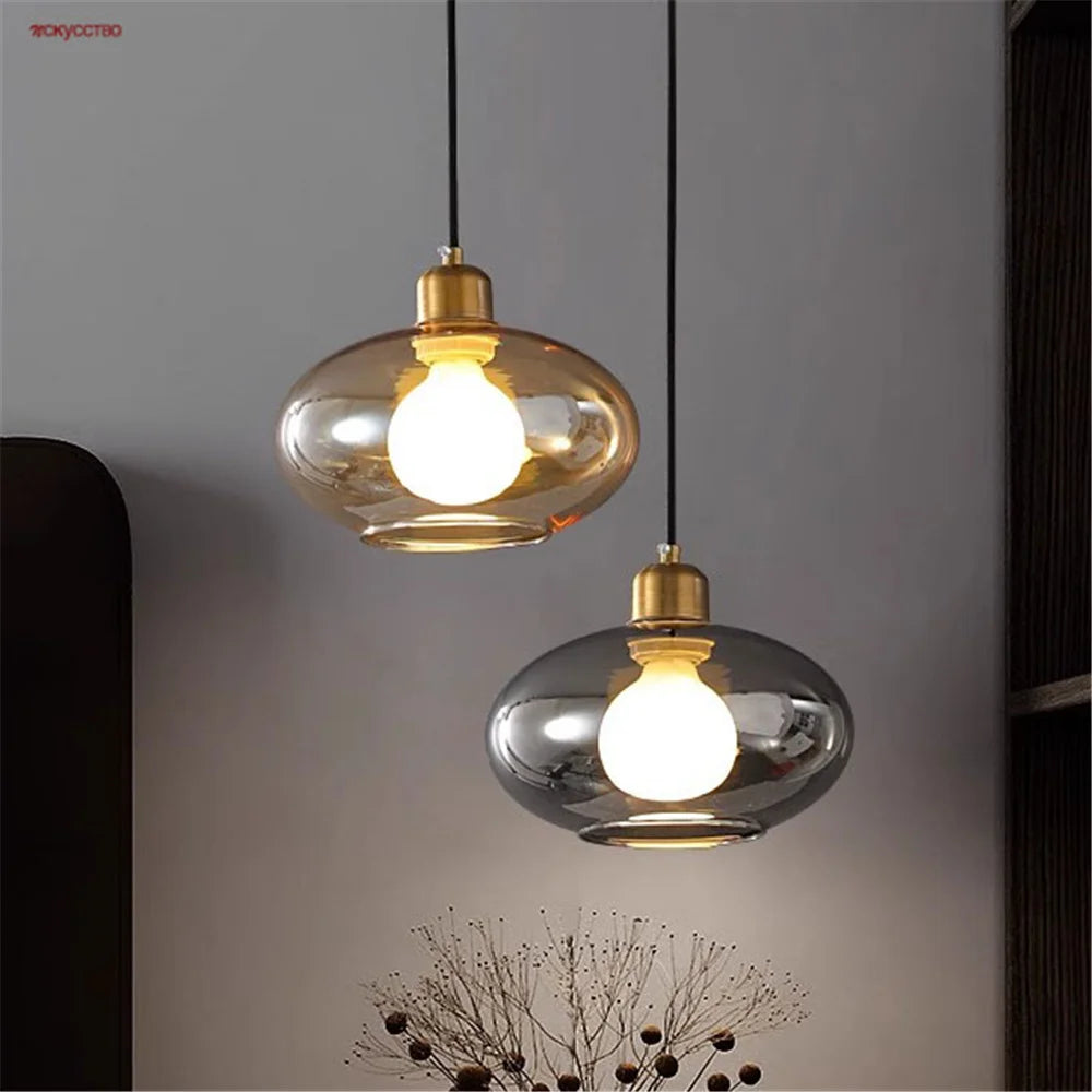 suspension design moderne en verre pour intérieur élégant - vue 2 sur 7