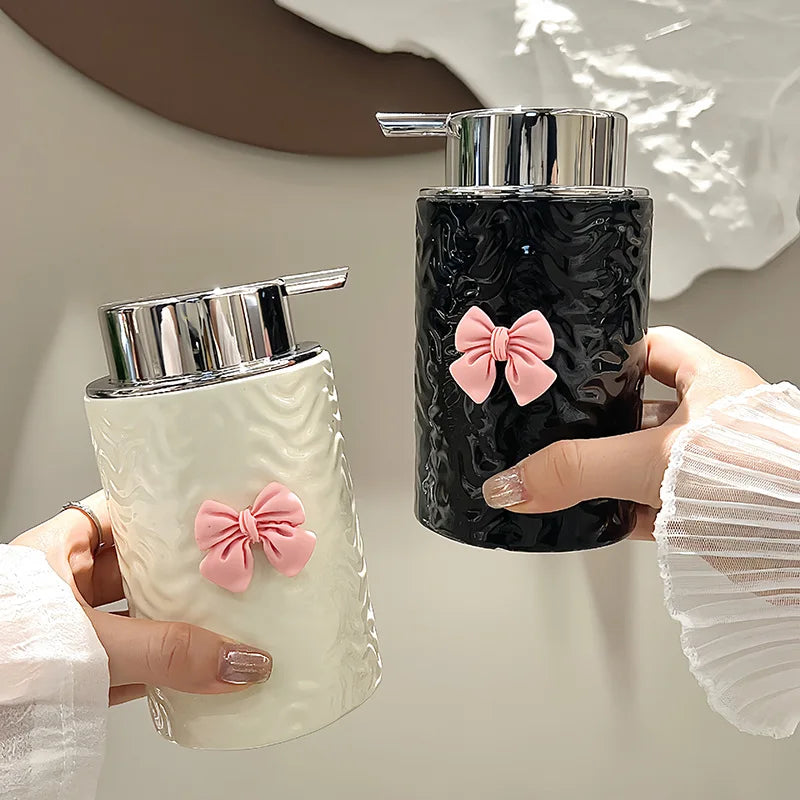 distributeur de savon en céramique européenne pour salle de bain - vue 2 sur 8