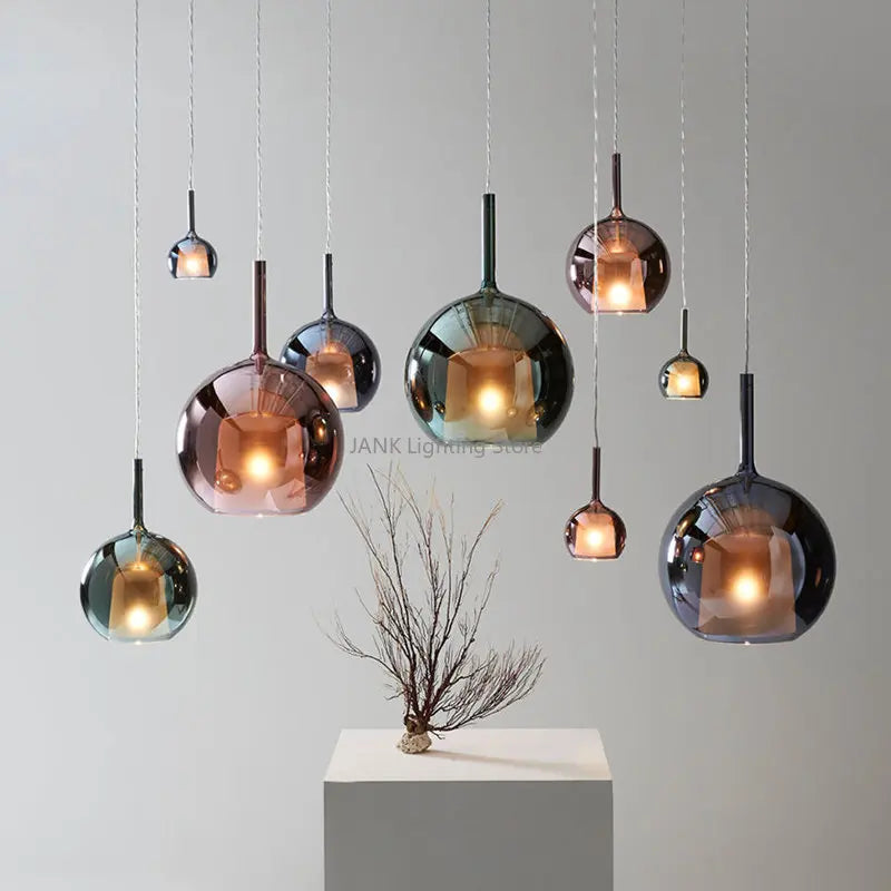 lustres de luxe italiens en bulles de verre pour restaurant - vue 4 sur 14