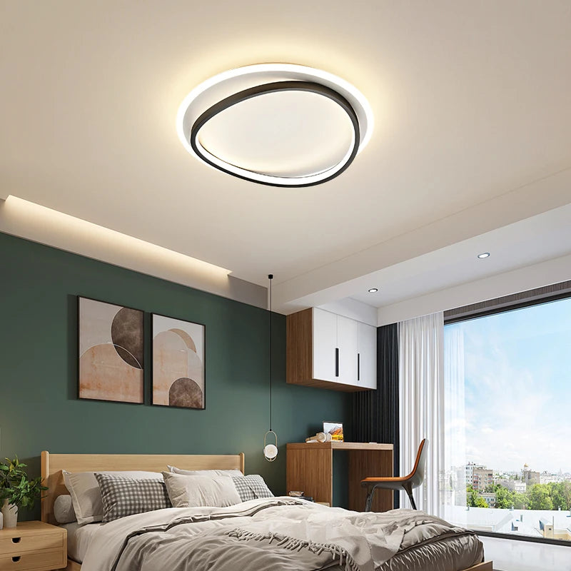 Carré Simple 	 moderne LED lustres lumières gradation Luminaire chambre Salon étude Foyer salle Salon éclairage lampes ménage - vue 5 sur 18