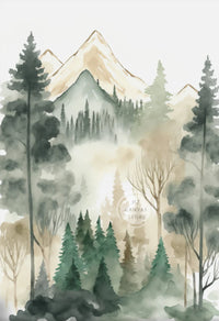 affiches et impressions de paysages de forêt art mural décoratif