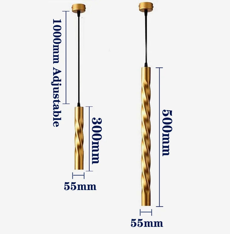 suspension led cylindrique à intensité variable pour décoration intérieure - vue 7 sur 10