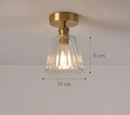 Moderner Glas-Deckenleuchte für innen und außen, lichtstark - vue 19 sur 30