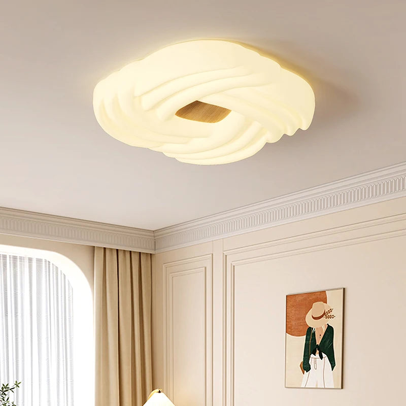 plafonnier intérieur led moderne style crème pour chambre enfant - vue 5 sur 8