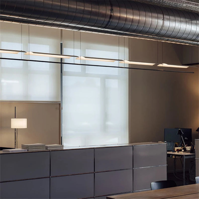 Moderne Pendelleuchte aus Schmiedeeisen im nordischen Minimaldesign - vue 5 sur 12
