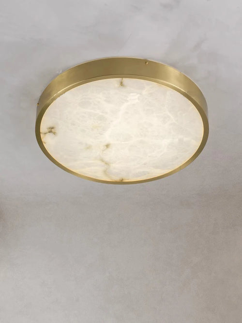 Design Deckenleuchte aus spanischem Marmor mit LED, modern und luxuriös - vue 3 sur 12