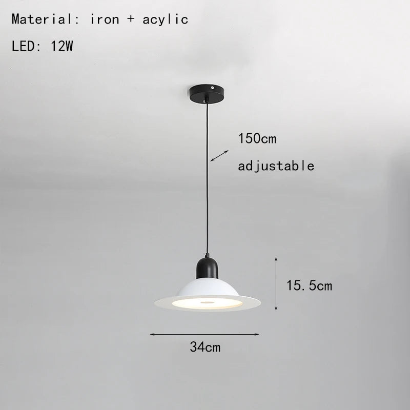 LED-Pendelleuchte aus Metall mit einstellbarem Licht - vue 10 sur 17