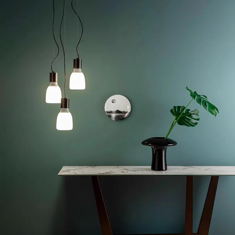 Italy Designer Glass Pendant Lamp Modern Ceiling Suspension Chandelier Hanging Light for Kitchen Island Dining Room - vue 6 sur 8