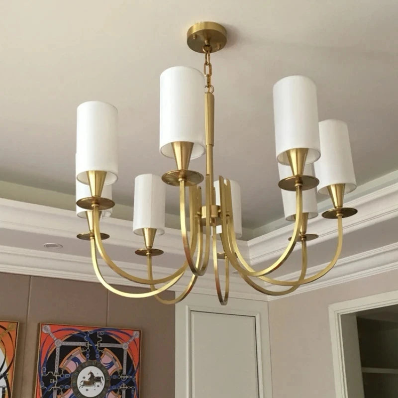 lustre rural américain nordique en cuivre - vue 5 sur 13