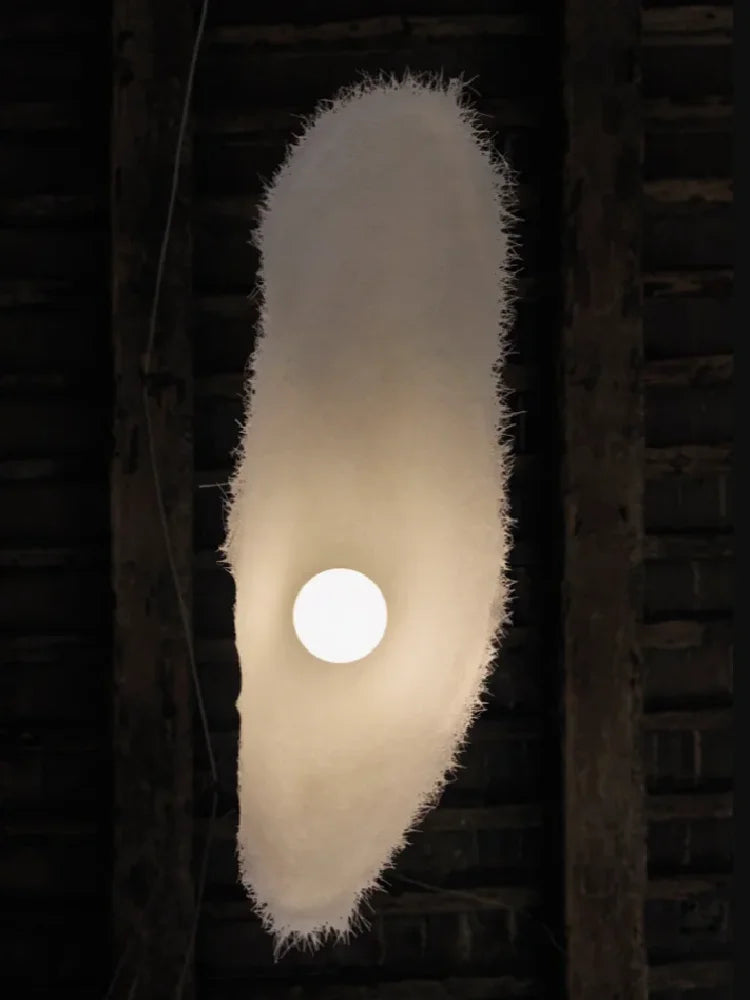 lustre led nordique wabi sabi pour décoration intérieure rétro - vue 6 sur 9
