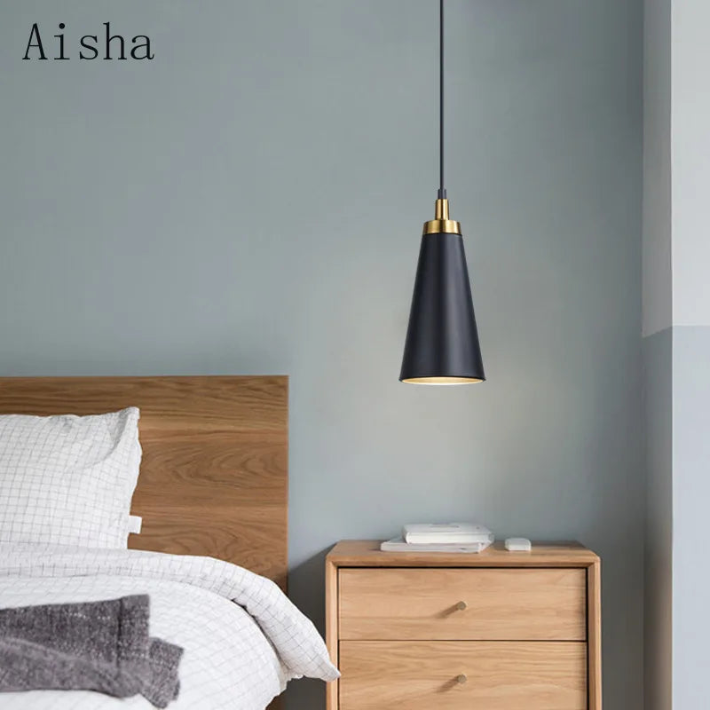 lustre minimaliste à tête unique pour décoration moderne
