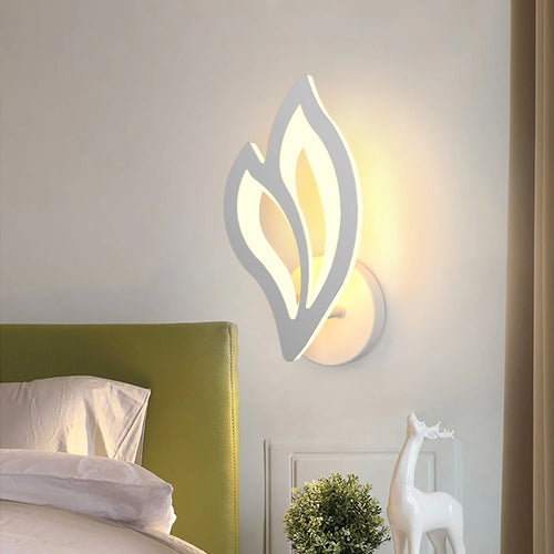 Moderne LED-Wandleuchte in Blattform für Innenbeleuchtung - vue 2 sur 8