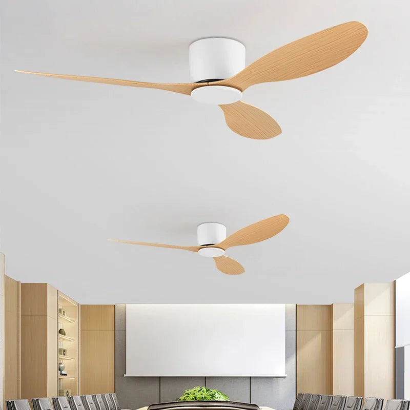 ventilateur de plafond moderne avec télécommande sans lumière - vue 5 sur 9