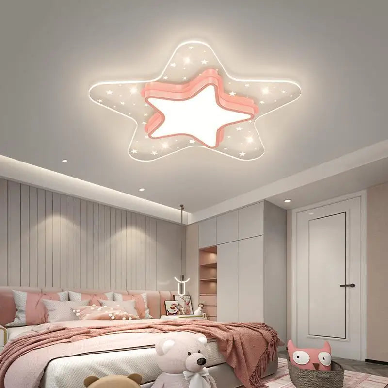 plafonnier ciel étoilé pour chambre d'enfant décoration nordique chaleureuse - vue 4 sur 12