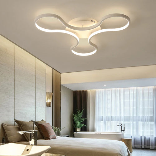 lustre moderne led créatif en aluminium pour restaurant bar