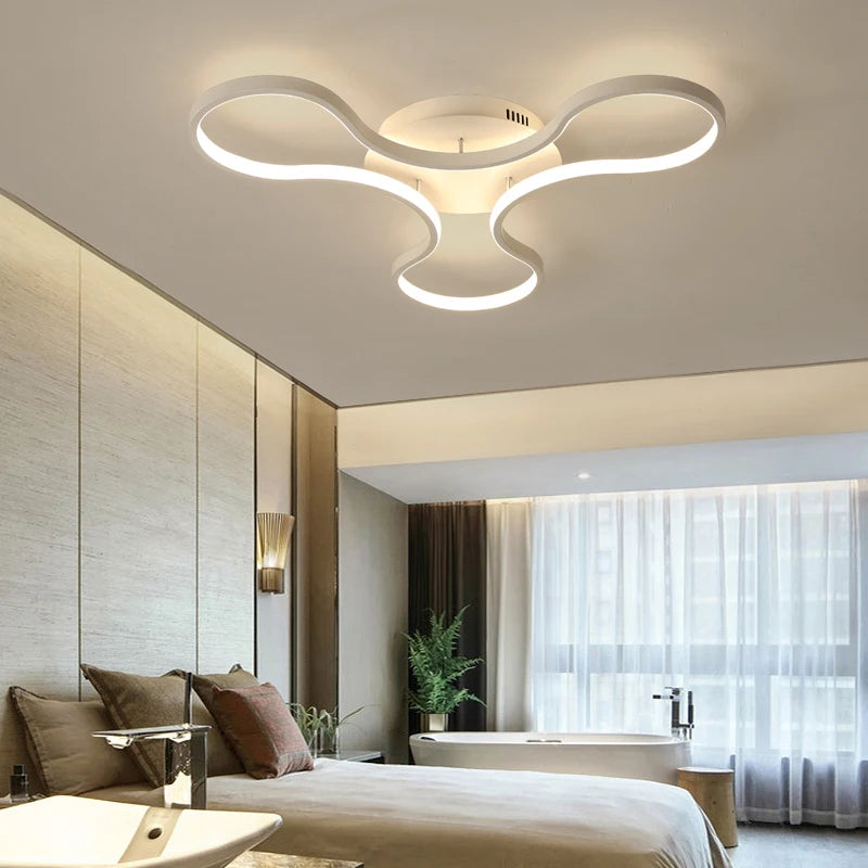 lustre moderne led créatif en aluminium pour restaurant bar - vue 6 sur 11