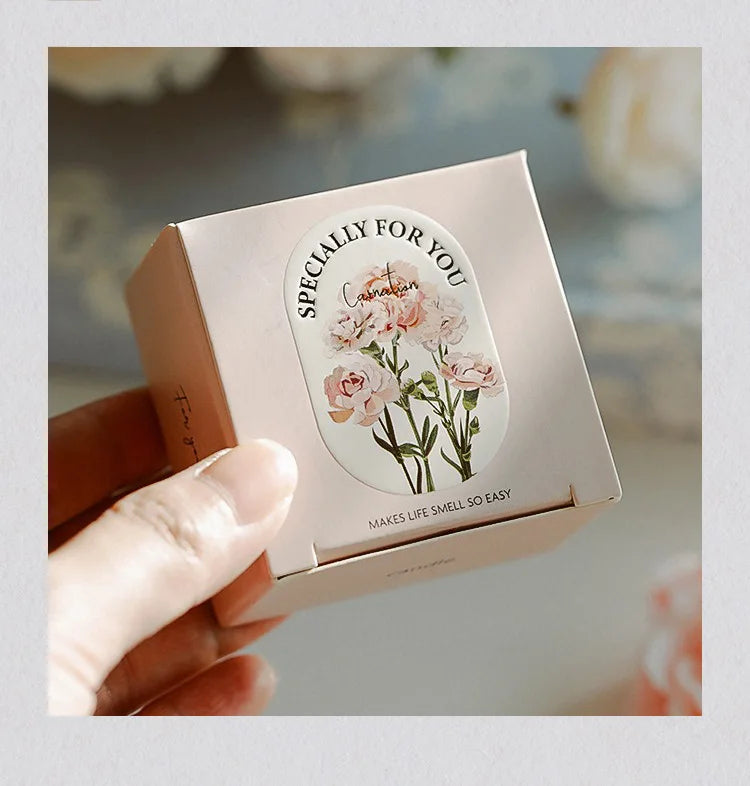 bougie parfumée artisanale en forme dœillet pour mariage et fêtes - vue 5 sur 13