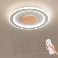 LED-Deckenleuchte aus Massivholz im modernen nordischen Design