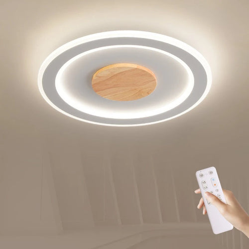 LED-Deckenleuchte aus Massivholz im modernen nordischen Design